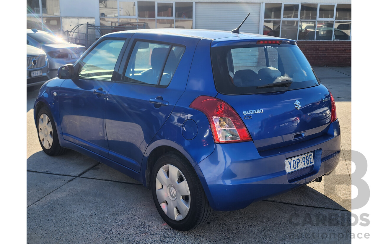 07/2010 Suzuki Swift  EZ 07 UPDATE 5d Hatchback Blue 1.5L