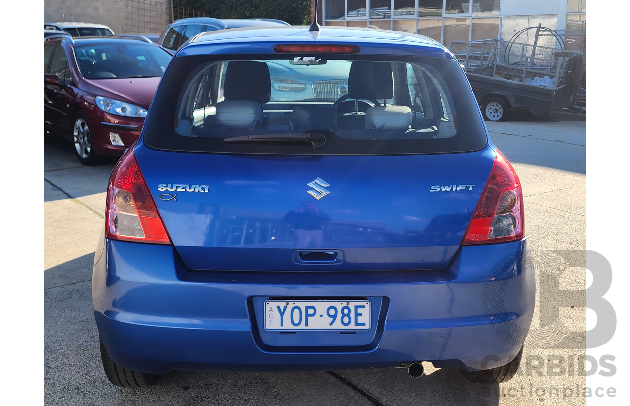 07/2010 Suzuki Swift  EZ 07 UPDATE 5d Hatchback Blue 1.5L