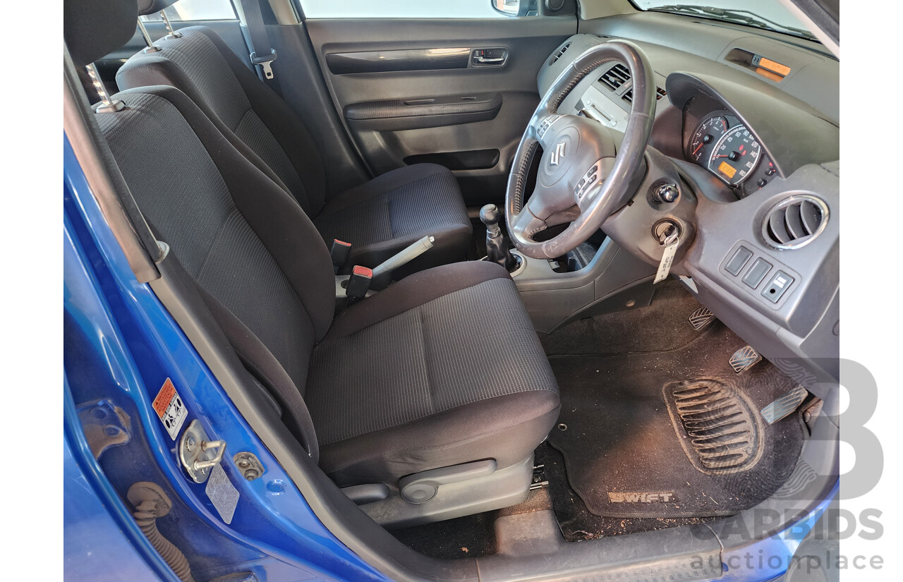 07/2010 Suzuki Swift  EZ 07 UPDATE 5d Hatchback Blue 1.5L