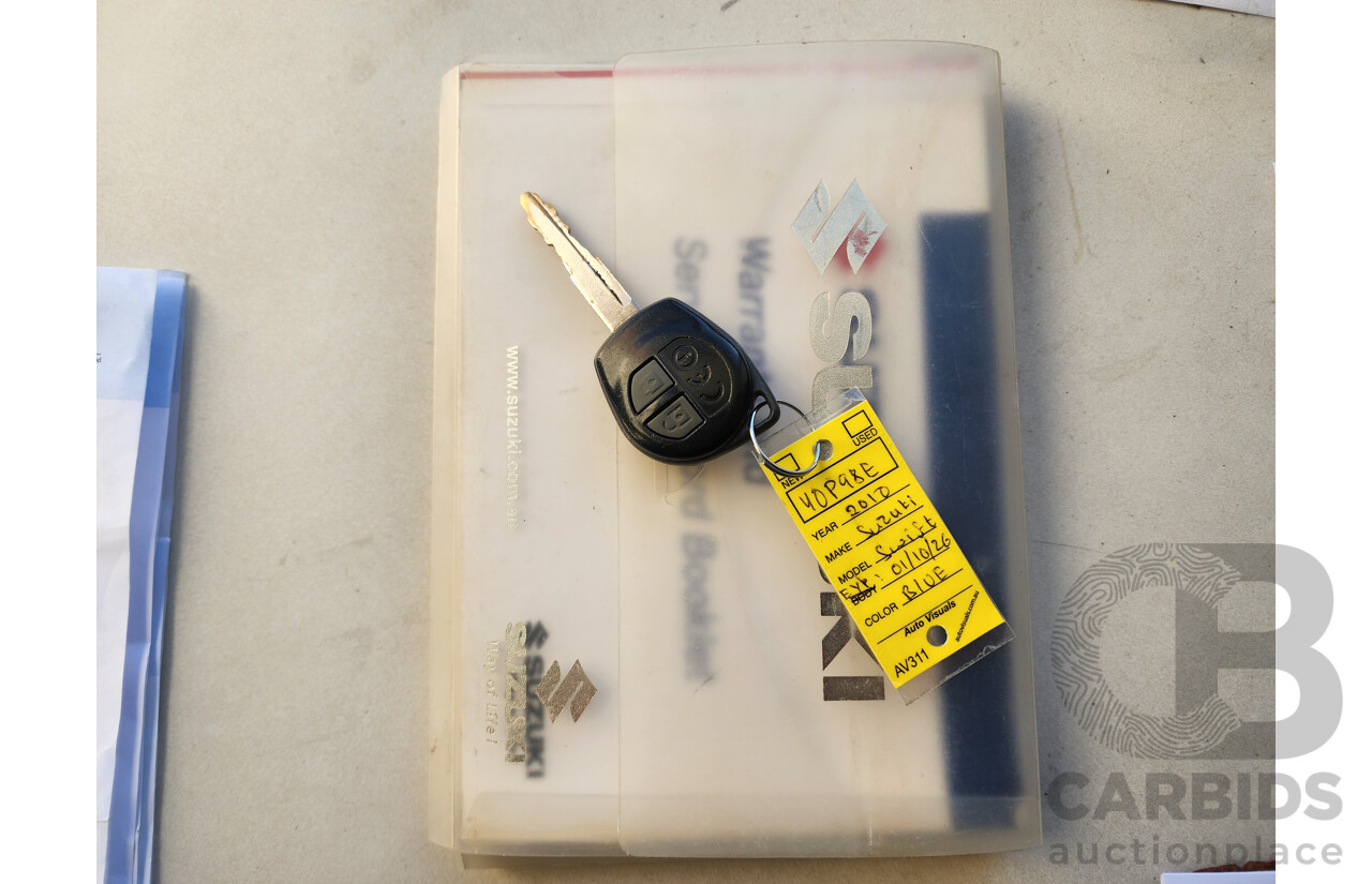 07/2010 Suzuki Swift  EZ 07 UPDATE 5d Hatchback Blue 1.5L