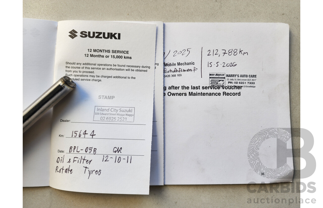 07/2010 Suzuki Swift  EZ 07 UPDATE 5d Hatchback Blue 1.5L