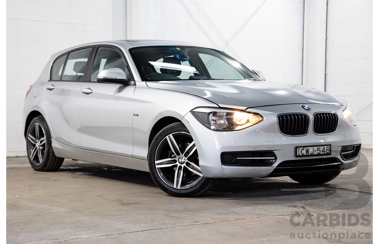 10/2014 BMW 116i Sport Line F20 MY13 5D Hatchback Glacier Silver Metallic Turbo 1.6L