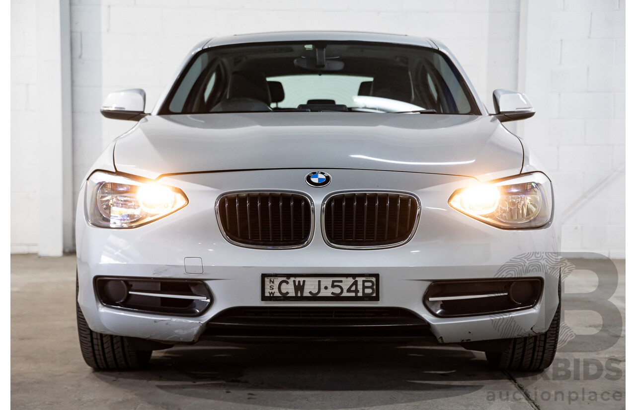 10/2014 BMW 116i Sport Line F20 MY13 5D Hatchback Glacier Silver Metallic Turbo 1.6L