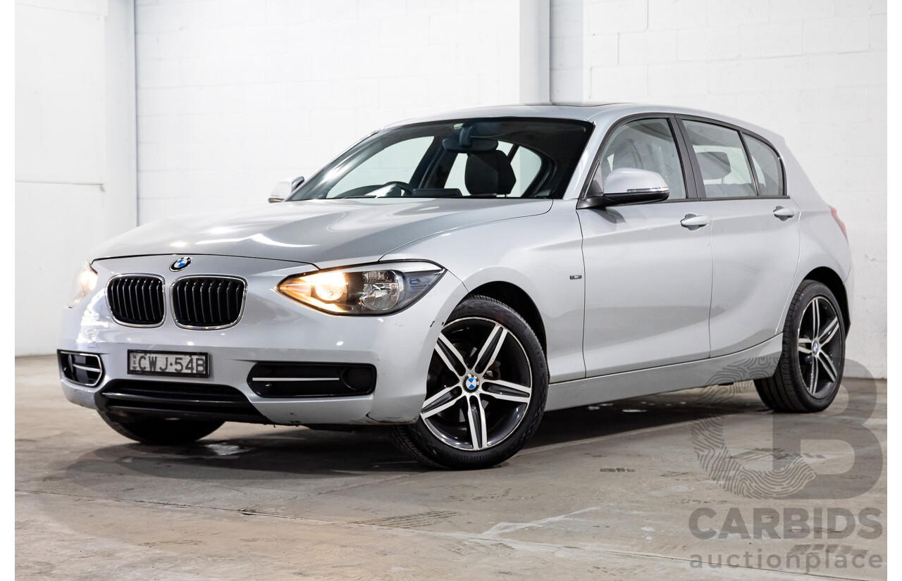 10/2014 BMW 116i Sport Line F20 MY13 5D Hatchback Glacier Silver Metallic Turbo 1.6L