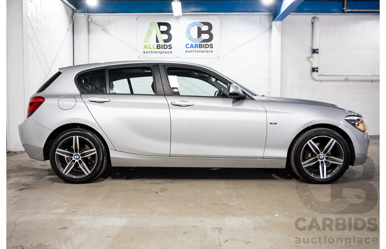 10/2014 BMW 116i Sport Line F20 MY13 5D Hatchback Glacier Silver Metallic Turbo 1.6L
