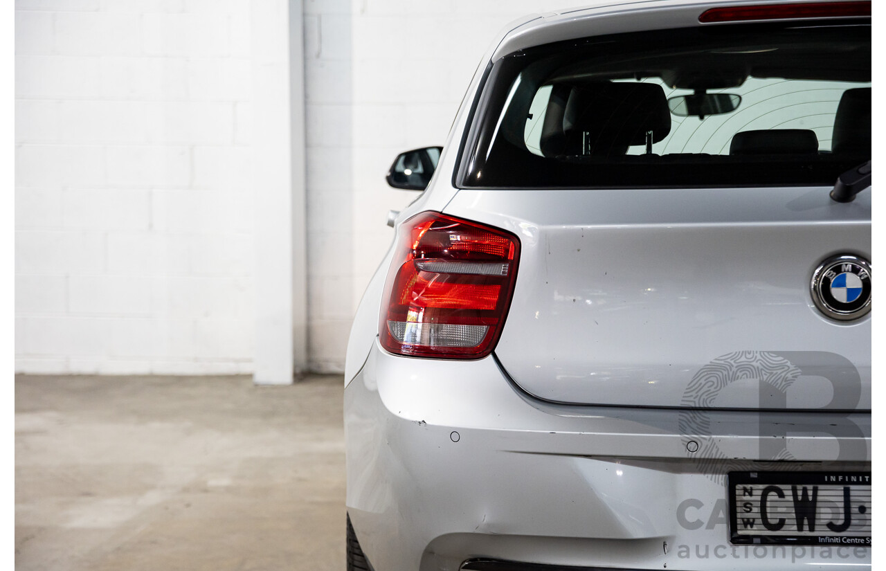 10/2014 BMW 116i Sport Line F20 MY13 5D Hatchback Glacier Silver Metallic Turbo 1.6L
