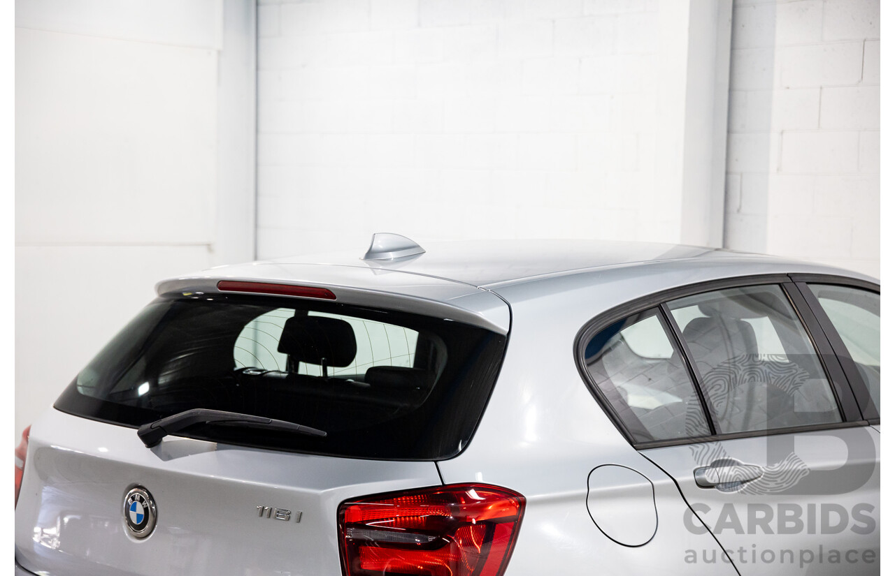 10/2014 BMW 116i Sport Line F20 MY13 5D Hatchback Glacier Silver Metallic Turbo 1.6L