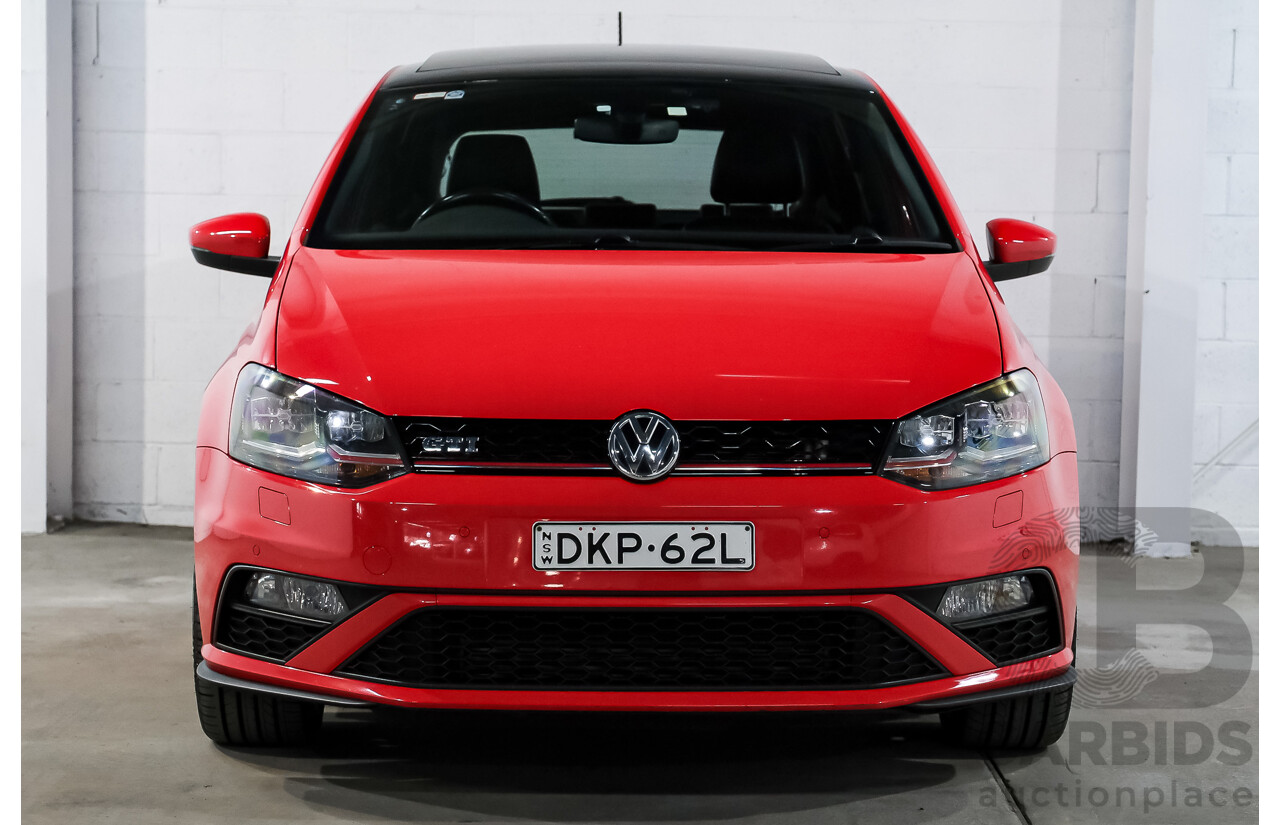 07/2016 Volkswagen Polo GTI 6R MY16 5D Hatchback Flash Red Turbo 1.8L