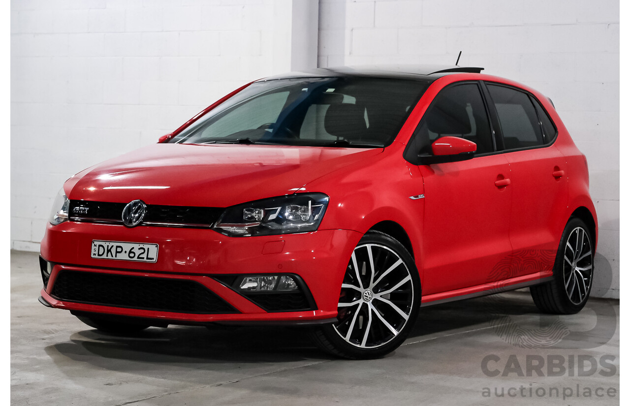 07/2016 Volkswagen Polo GTI 6R MY16 5D Hatchback Flash Red Turbo 1.8L