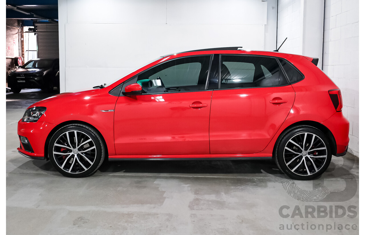 07/2016 Volkswagen Polo GTI 6R MY16 5D Hatchback Flash Red Turbo 1.8L