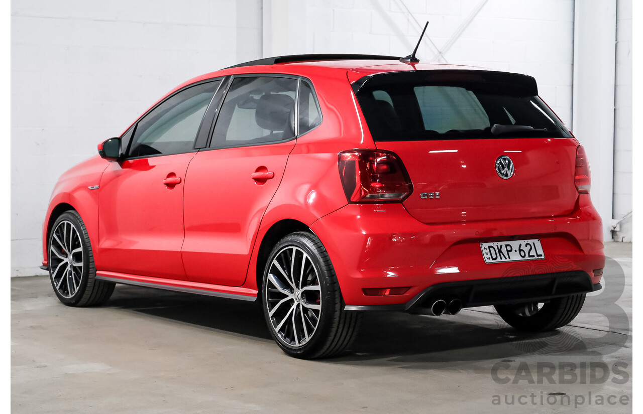 07/2016 Volkswagen Polo GTI 6R MY16 5D Hatchback Flash Red Turbo 1.8L