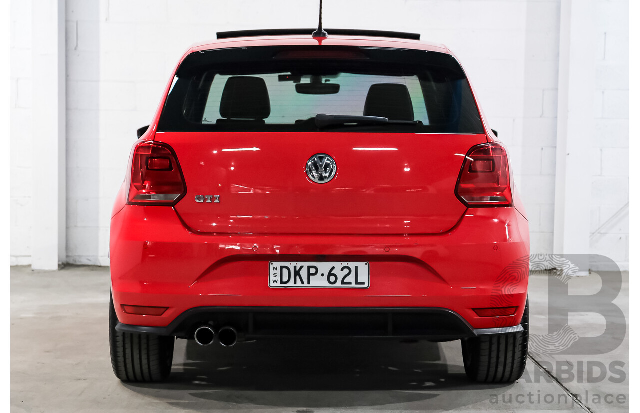 07/2016 Volkswagen Polo GTI 6R MY16 5D Hatchback Flash Red Turbo 1.8L