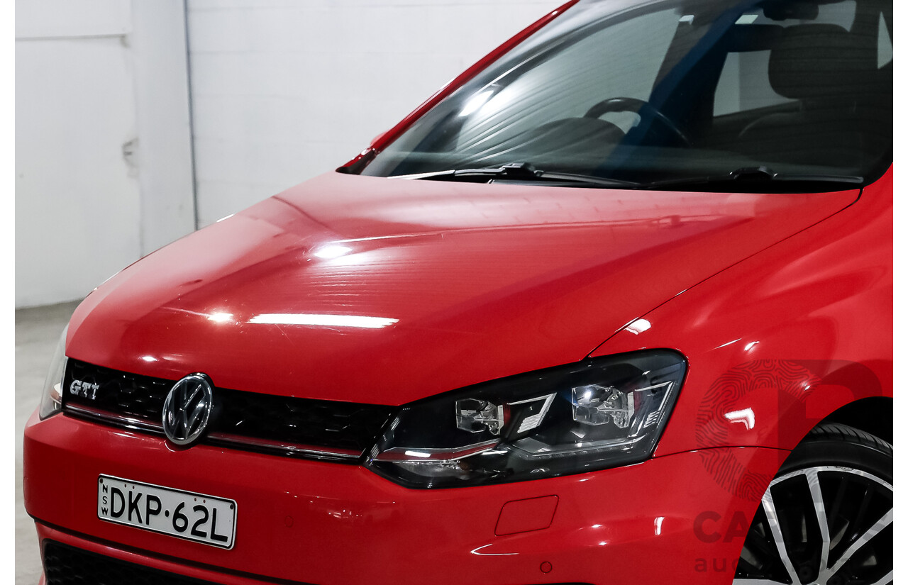 07/2016 Volkswagen Polo GTI 6R MY16 5D Hatchback Flash Red Turbo 1.8L