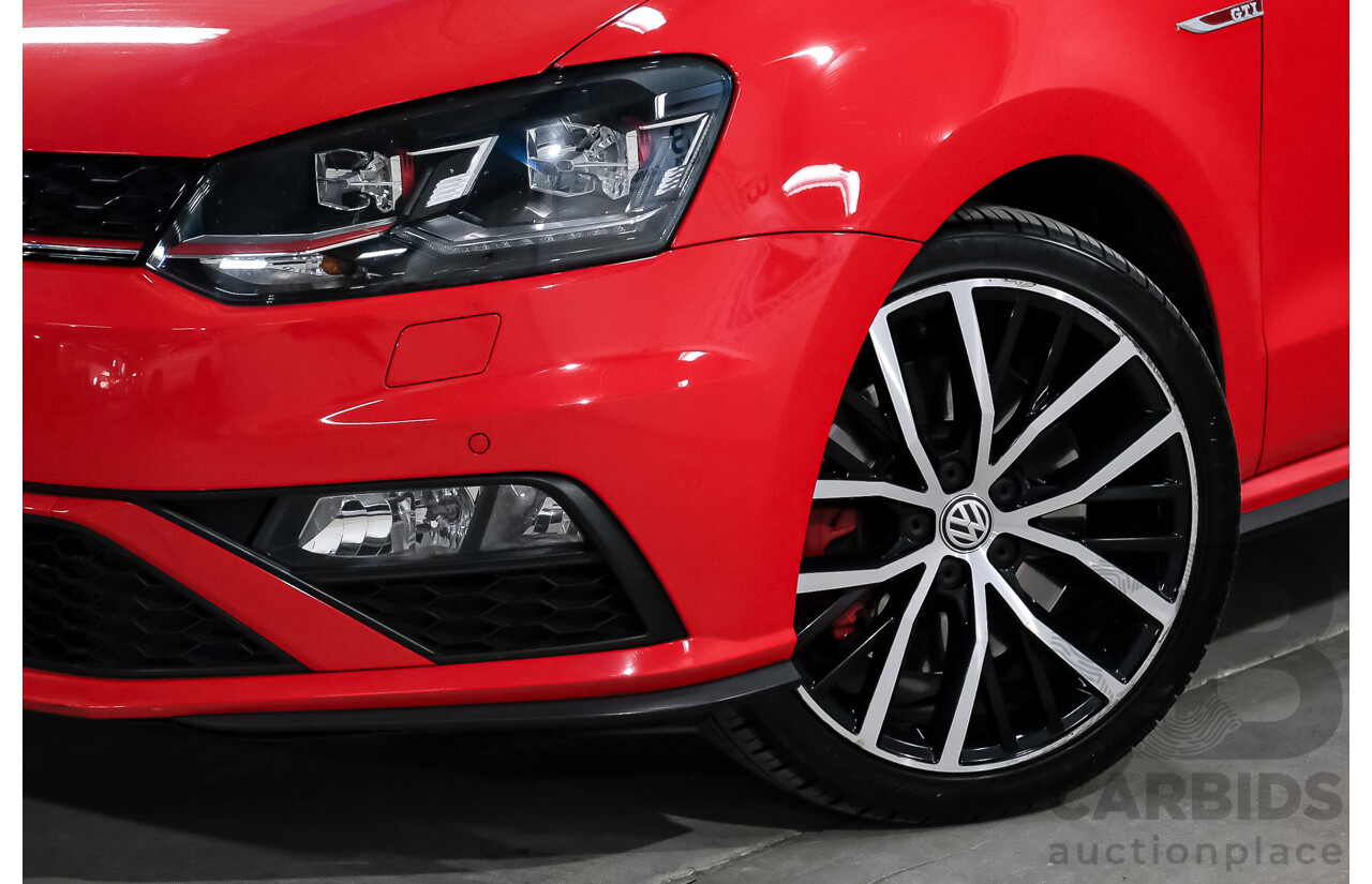 07/2016 Volkswagen Polo GTI 6R MY16 5D Hatchback Flash Red Turbo 1.8L