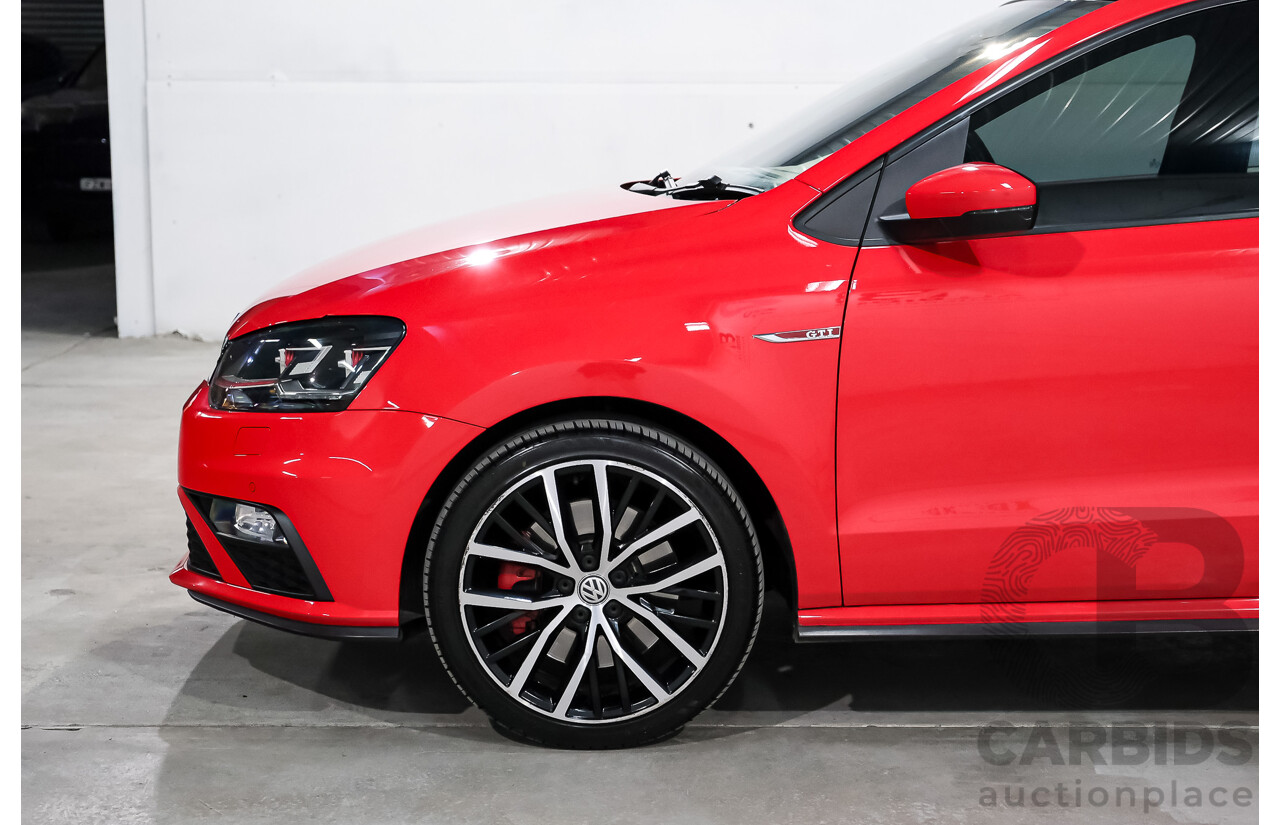 07/2016 Volkswagen Polo GTI 6R MY16 5D Hatchback Flash Red Turbo 1.8L