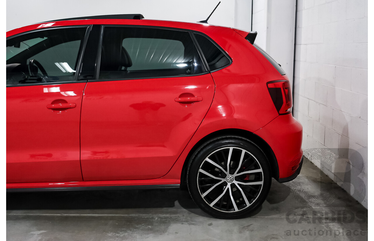 07/2016 Volkswagen Polo GTI 6R MY16 5D Hatchback Flash Red Turbo 1.8L