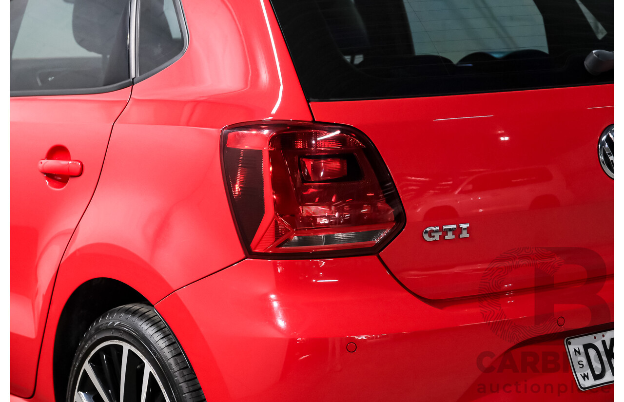 07/2016 Volkswagen Polo GTI 6R MY16 5D Hatchback Flash Red Turbo 1.8L