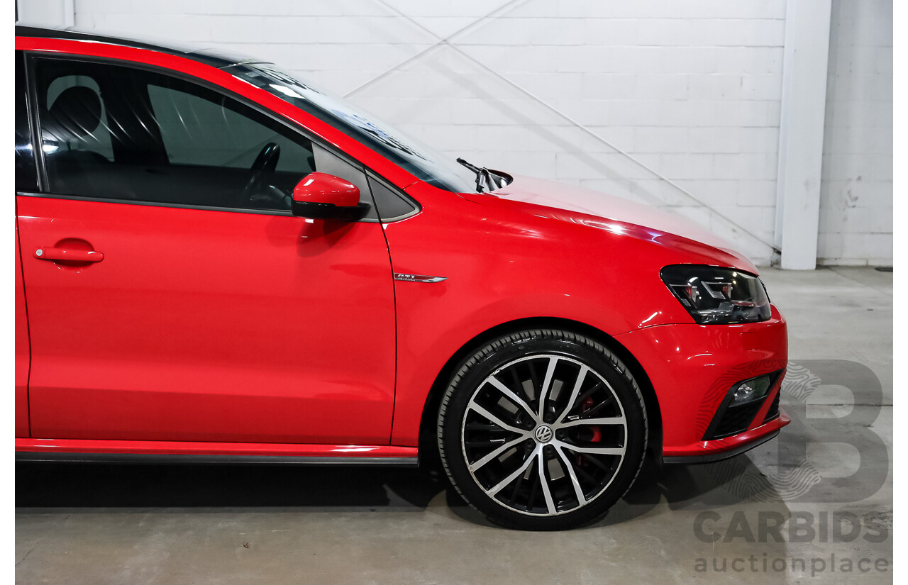 07/2016 Volkswagen Polo GTI 6R MY16 5D Hatchback Flash Red Turbo 1.8L