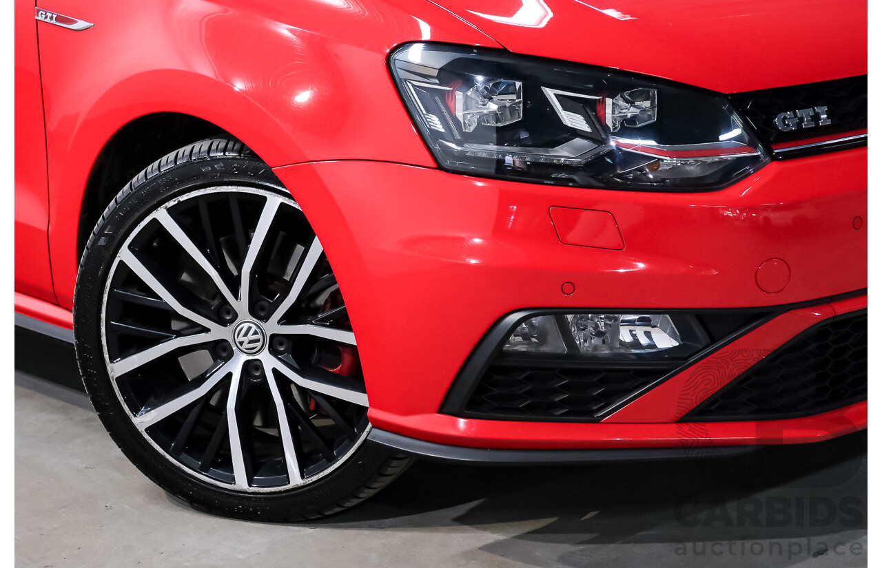 07/2016 Volkswagen Polo GTI 6R MY16 5D Hatchback Flash Red Turbo 1.8L