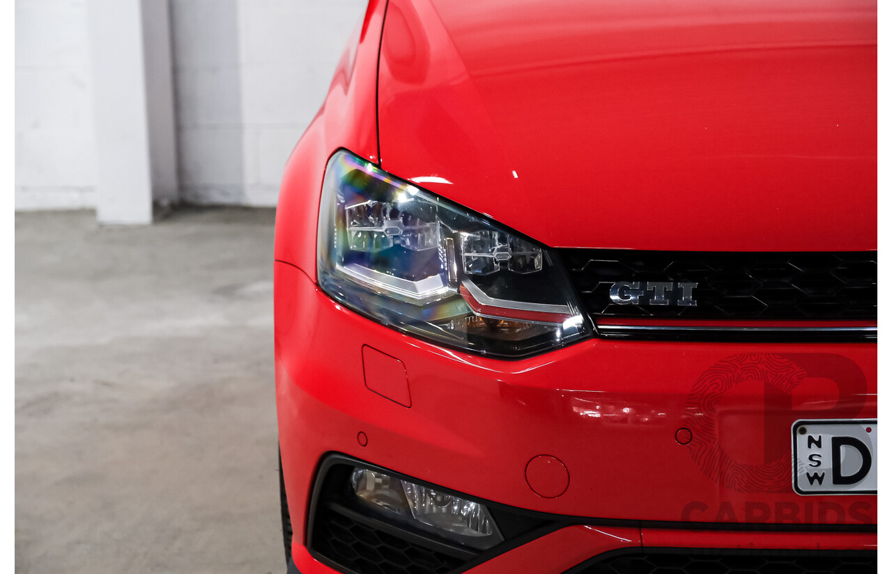 07/2016 Volkswagen Polo GTI 6R MY16 5D Hatchback Flash Red Turbo 1.8L