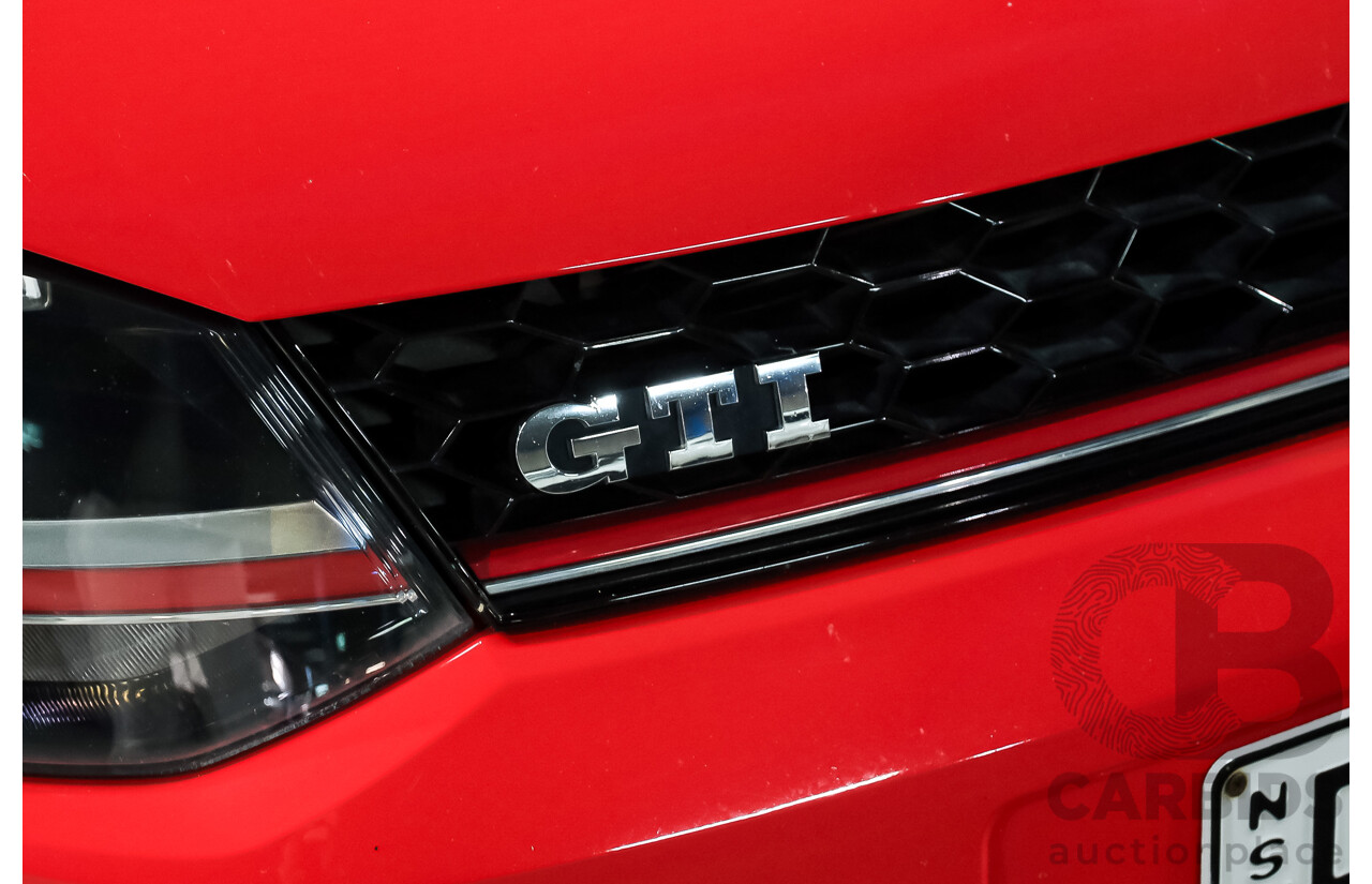 07/2016 Volkswagen Polo GTI 6R MY16 5D Hatchback Flash Red Turbo 1.8L