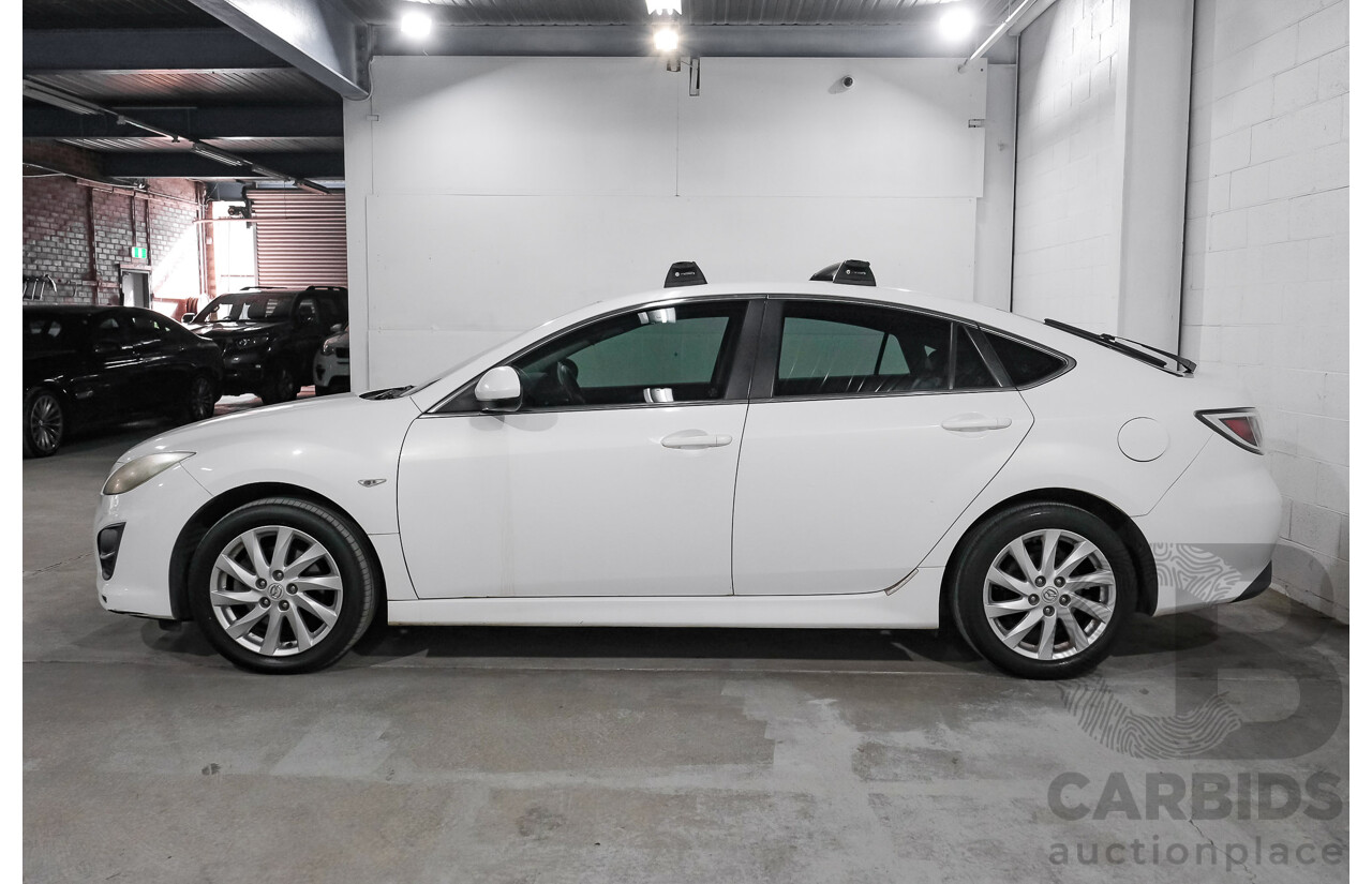 08/2012 Mazda Mazda6 Touring GH MY11 5d Hatchback White 2.5L