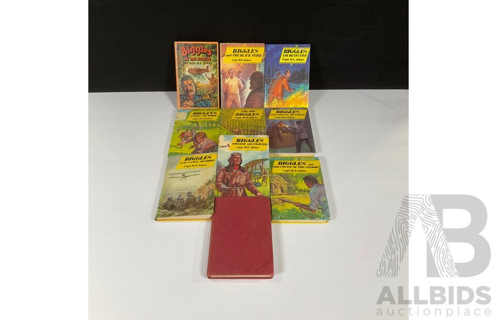 Collection of 10 Biggles Titles by W.E. Johns, Dean & Son, Hardback