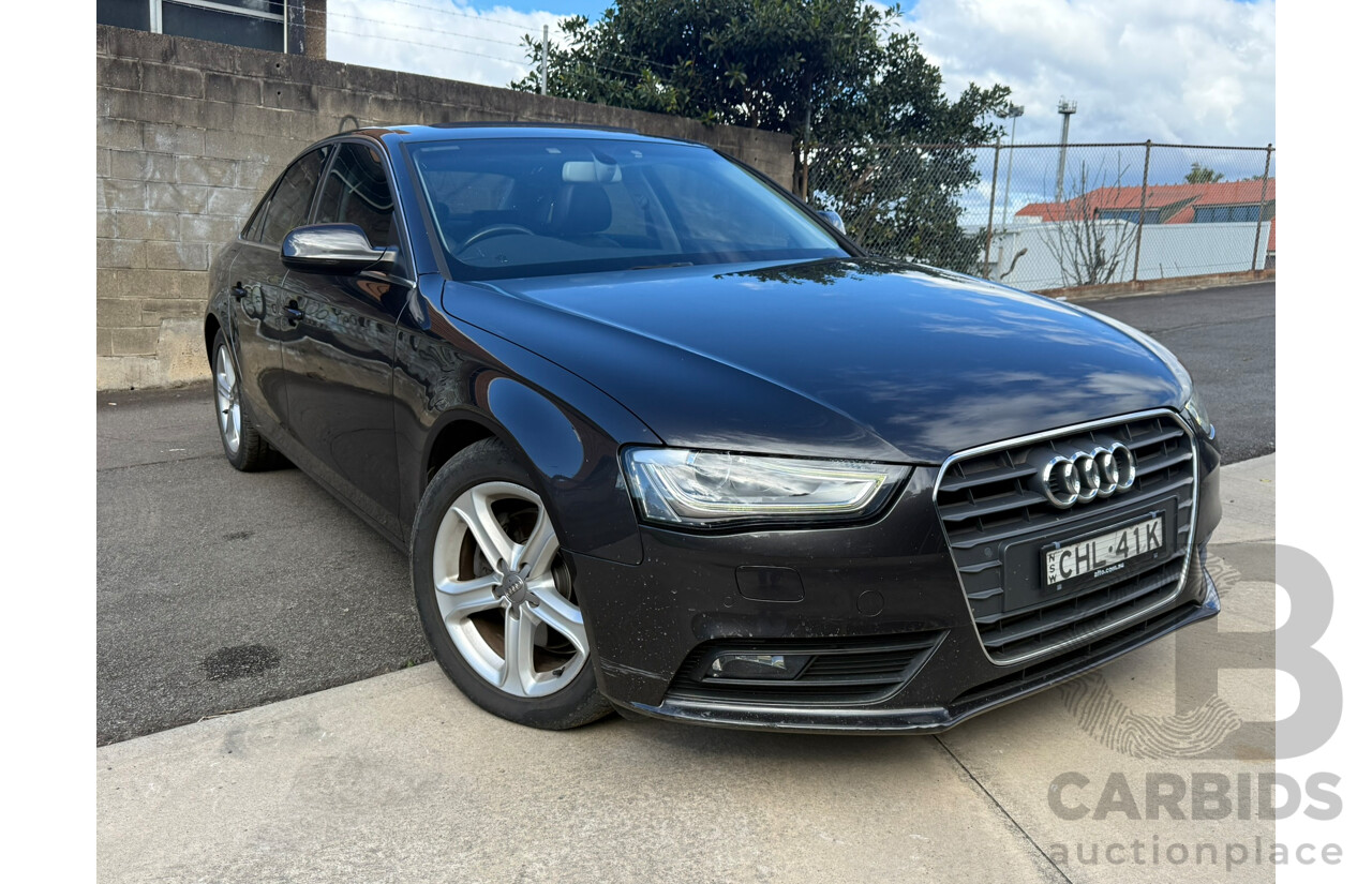 07/2012 Audi A4 2.0 TDI FWD B8 (8K) MY13 4D Sedan Lava Gray Pearlescent Turbo Diesel 2.0L