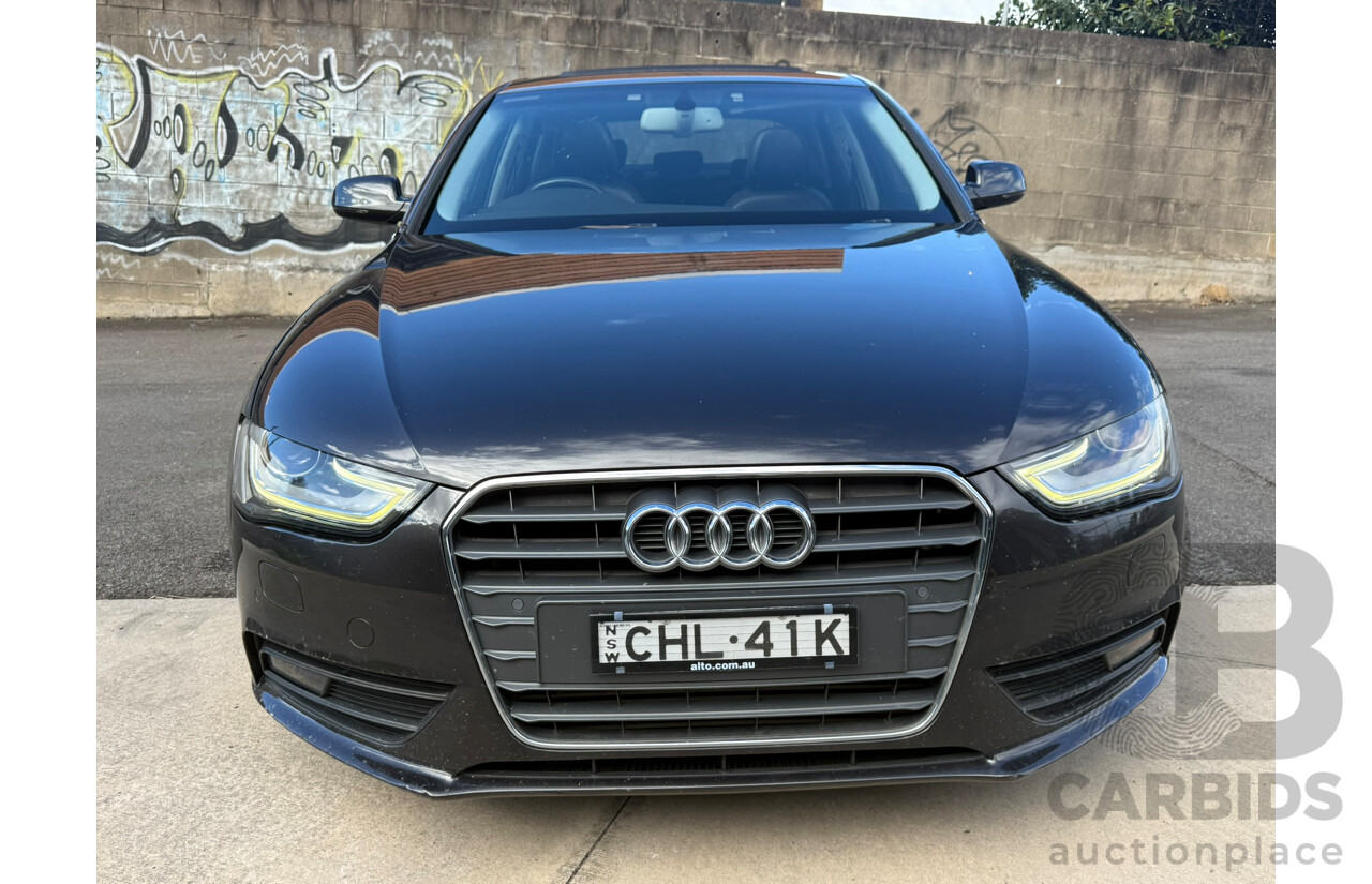 07/2012 Audi A4 2.0 TDI FWD B8 (8K) MY13 4D Sedan Lava Gray Pearlescent Turbo Diesel 2.0L