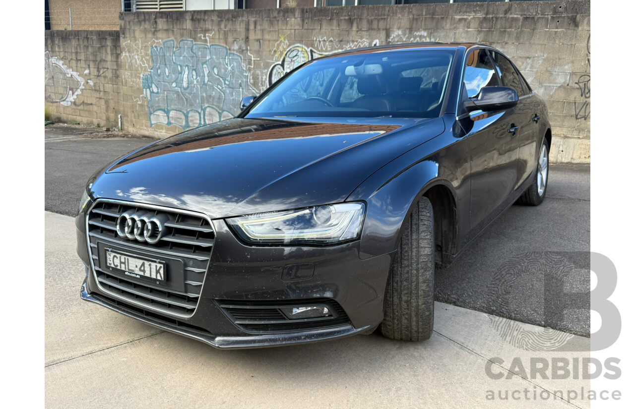 07/2012 Audi A4 2.0 TDI FWD B8 (8K) MY13 4D Sedan Lava Gray Pearlescent Turbo Diesel 2.0L