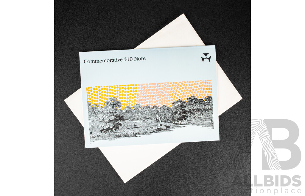 Australian 1988 Commemorative Ten Dollar Note, AA11086178