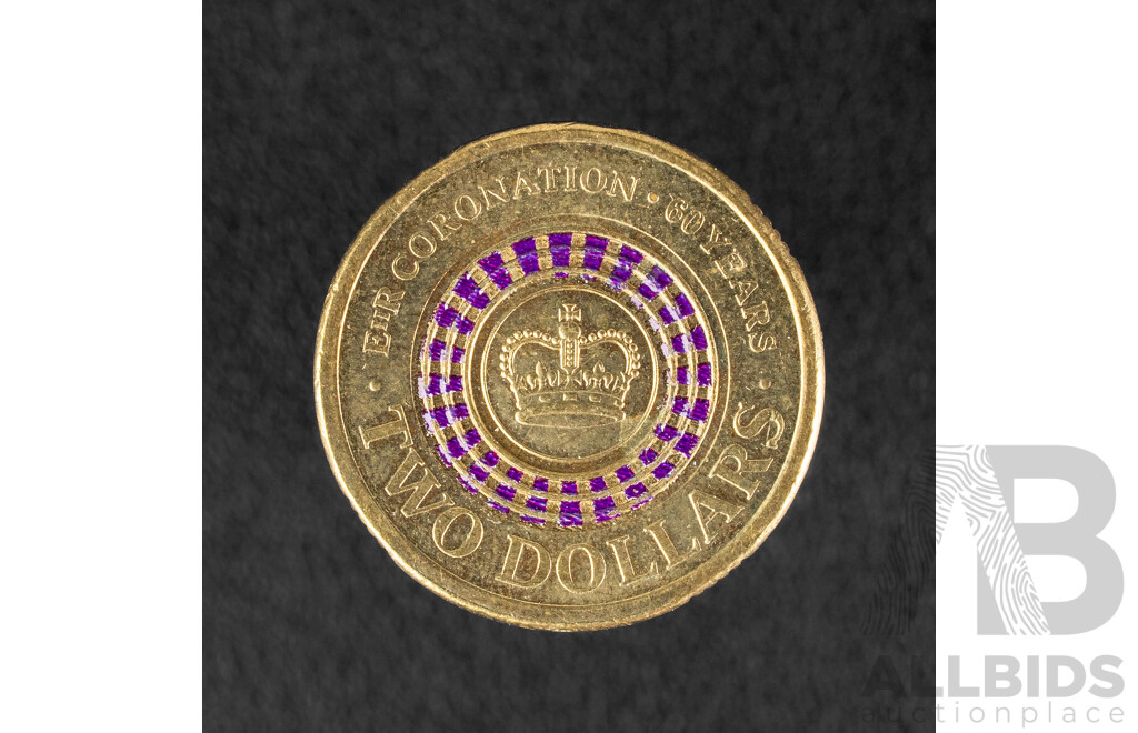 Australian 2013 Two Dollar Coin, QE2 Coronation