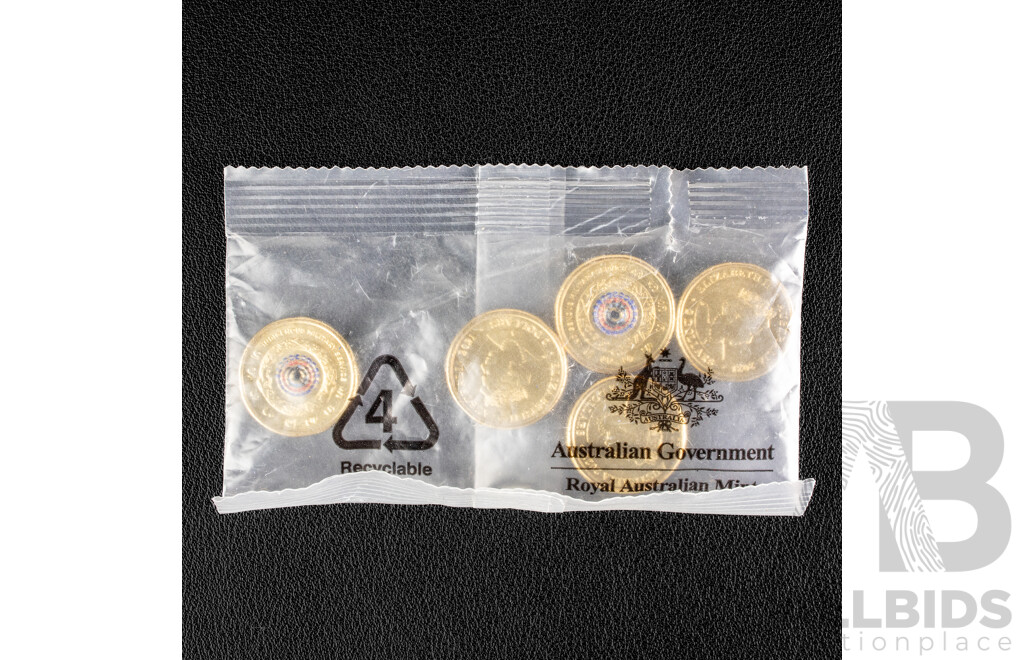 Five Australian 2021 UNC Two Dollar Coins, Indigenous Military Service