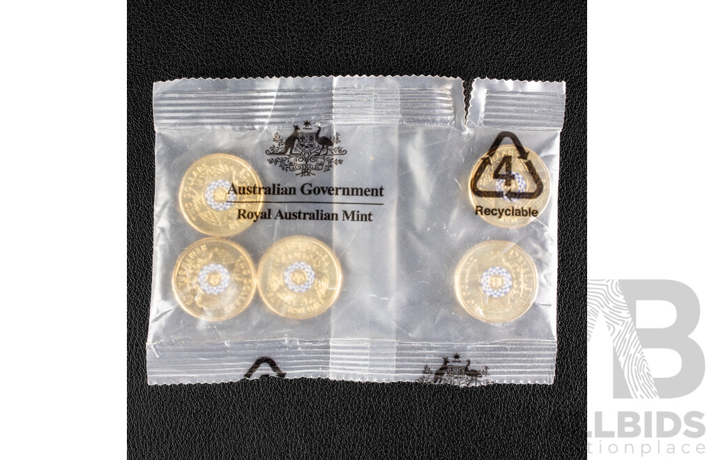 Five 2019 UNC Two Dollar Coins, Police Rememberance