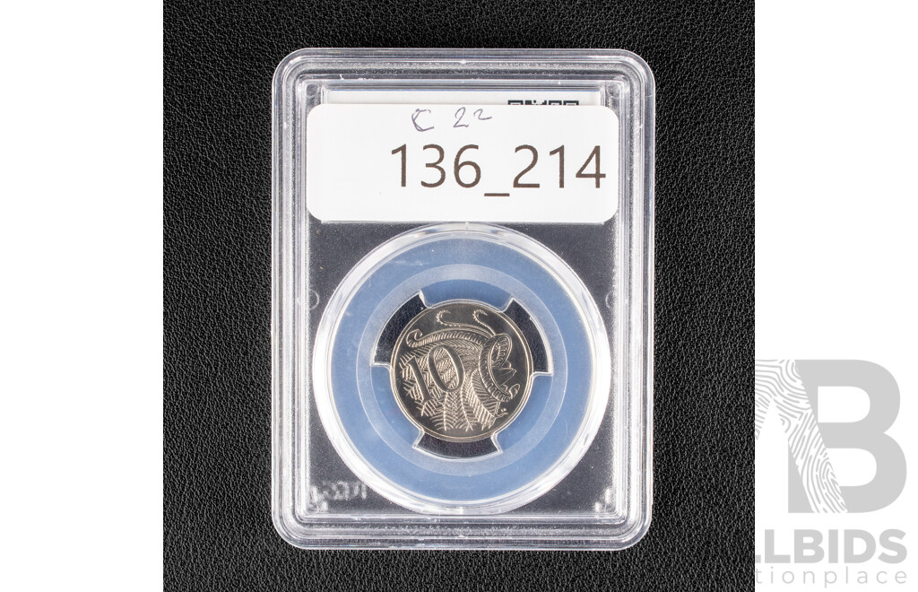 Australian 1994 Ten Cent Coin, Graded PCGS MS68, Gem/UNC 22