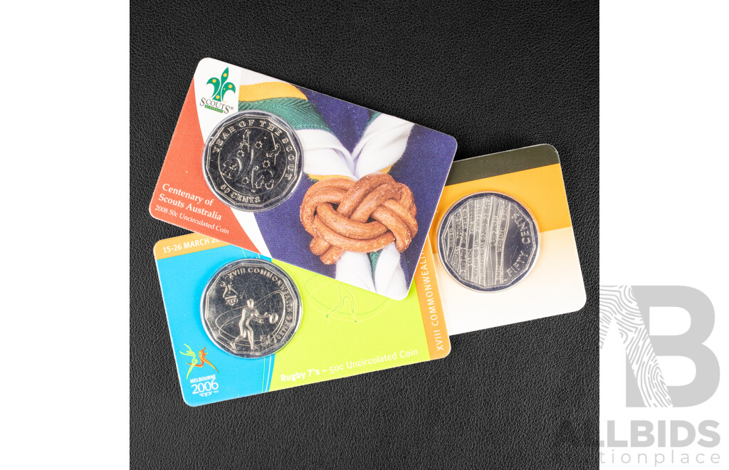 Milatary Service 2006, 2008, 2019 Commemorative Fifty Cent Coins