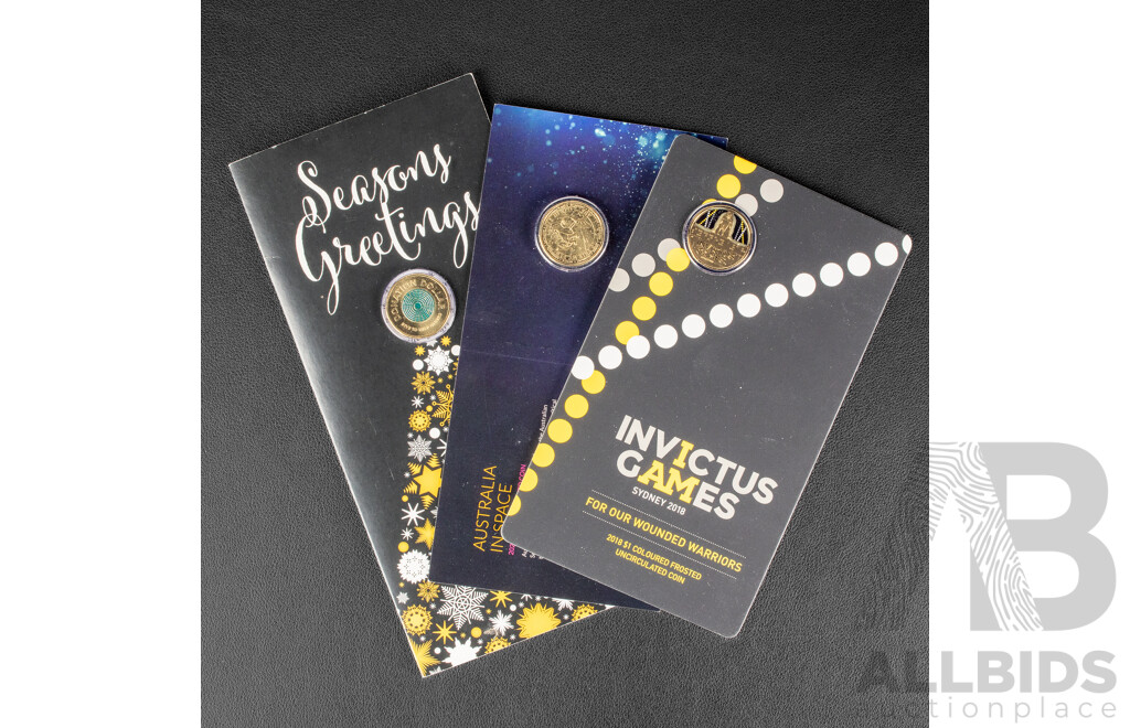 Australian UNC One Dollar Coins 2018, 2020, 2024