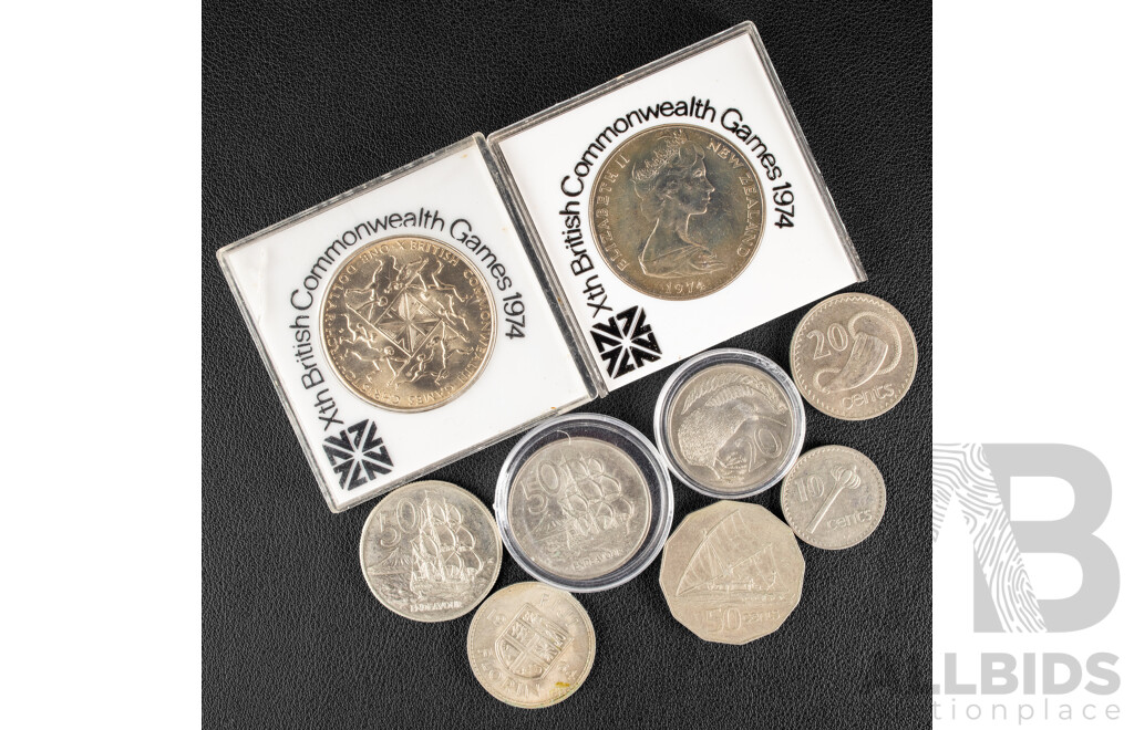 Nine New Zealand Coins