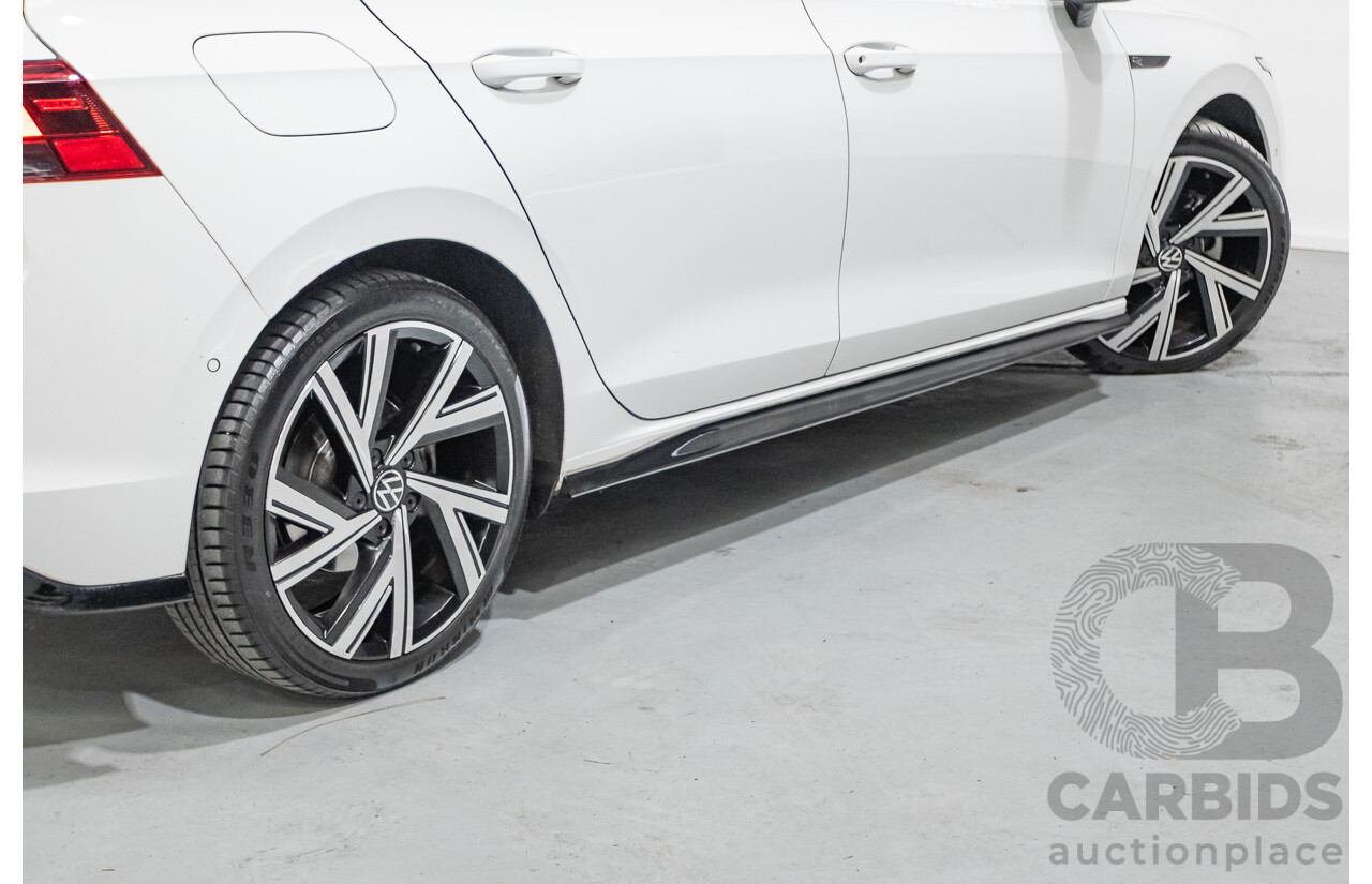 11/2021 Volkswagen Golf 110TSI R-Line MK8 MY22 5d Hatchback Pure White Turbo 1.4L