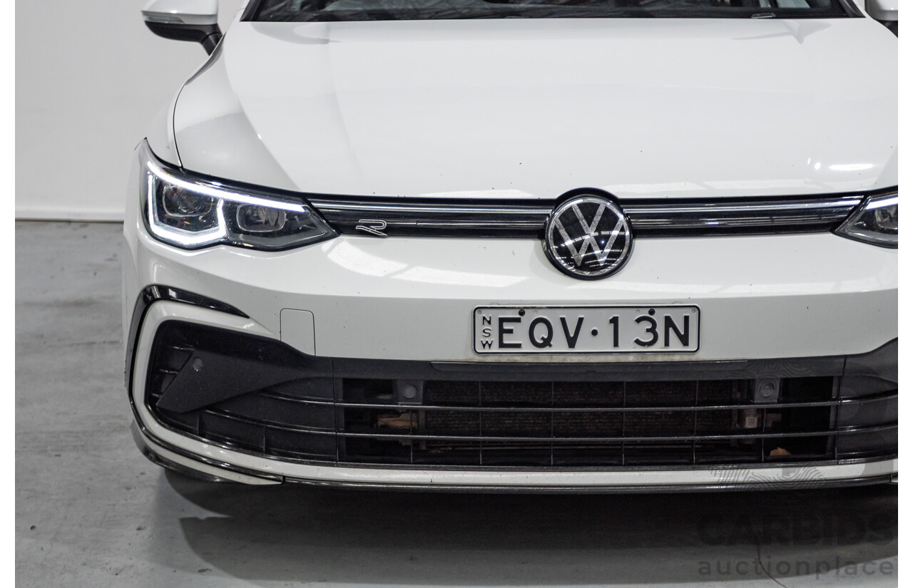 11/2021 Volkswagen Golf 110TSI R-Line MK8 MY22 5d Hatchback Pure White Turbo 1.4L