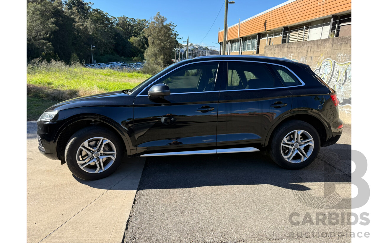 01/2019 Audi Q5 2.0 TDI QUATTRO DESIGN (AWD) FY MY18 4D Wagon Black Turbo Diesel 2.0L