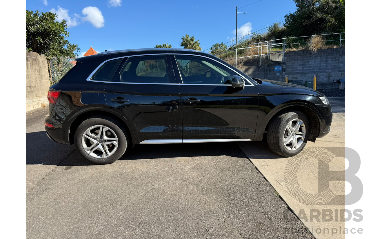 01/2019 Audi Q5 2.0 TDI QUATTRO DESIGN (AWD) FY MY18 4D Wagon Black Turbo Diesel 2.0L