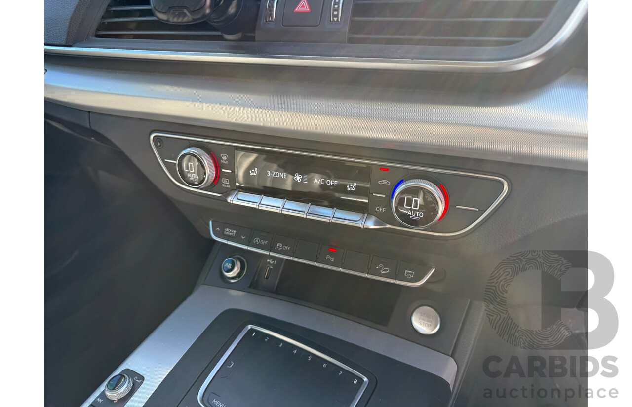 01/2019 Audi Q5 2.0 TDI QUATTRO DESIGN (AWD) FY MY18 4D Wagon Black Turbo Diesel 2.0L