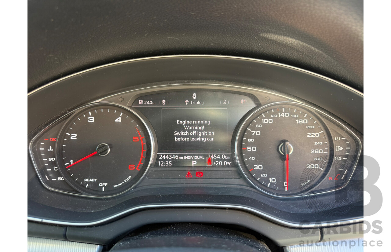 01/2019 Audi Q5 2.0 TDI QUATTRO DESIGN (AWD) FY MY18 4D Wagon Black Turbo Diesel 2.0L