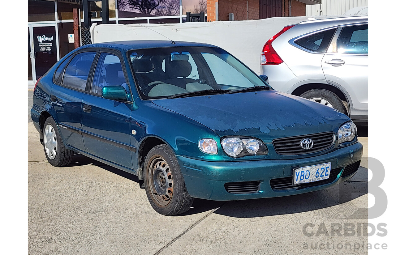 03/2001 Toyota Corolla Ascent SECA AE112R 5d Liftback Green 1.8L