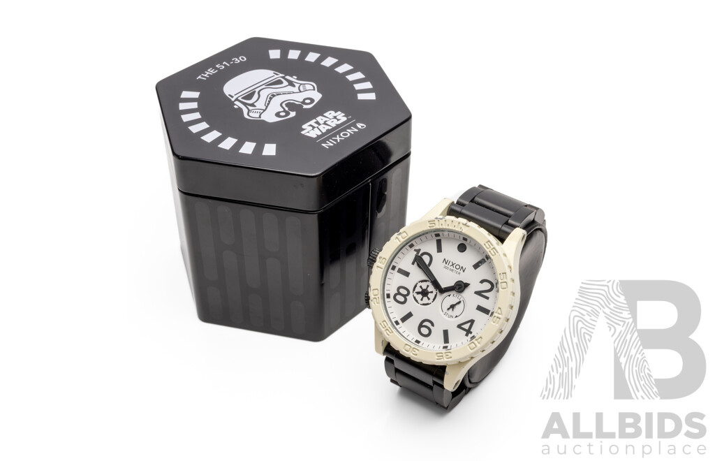 Nixon Star Wars - Storm Trooper Edition, Circa 2019 Swiss Quartz Movement with Box & Papers