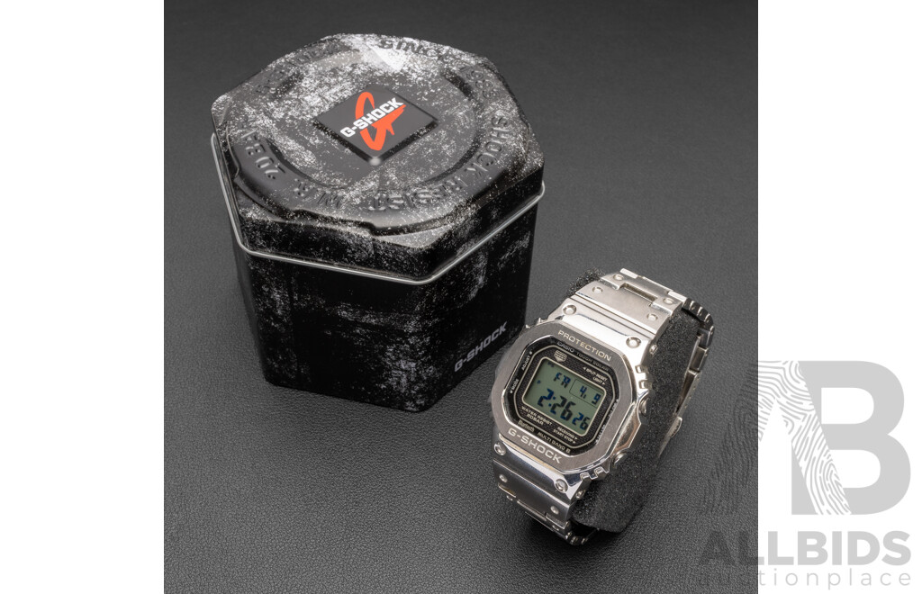 Casio G-Shock Full Metal Solar Power/Bluetooth Watch - GMW-B5000D-1