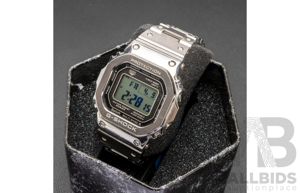 Casio G-Shock Full Metal Solar Power/Bluetooth Watch - GMW-B5000D-1