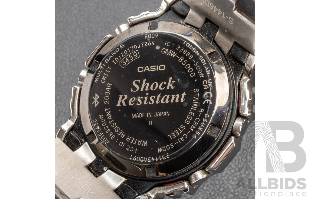 Casio G-Shock Full Metal Solar Power/Bluetooth Watch - GMW-B5000D-1