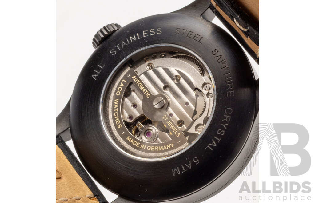 Laco Bielefeld Pilot 21 Jewel Automatic Watch - Made in Germany